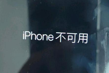 扶绥苹果服务网点分享锁屏界面显示“iPhone 不可用”如何解决 