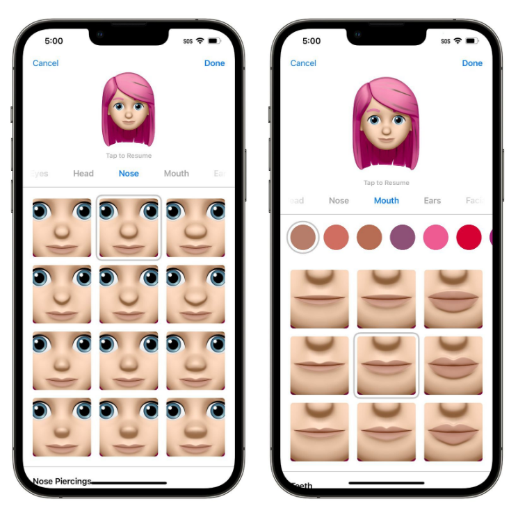扶绥苹果手机维修分享​iOS 16中的拟我表情有了哪些变化和升级 