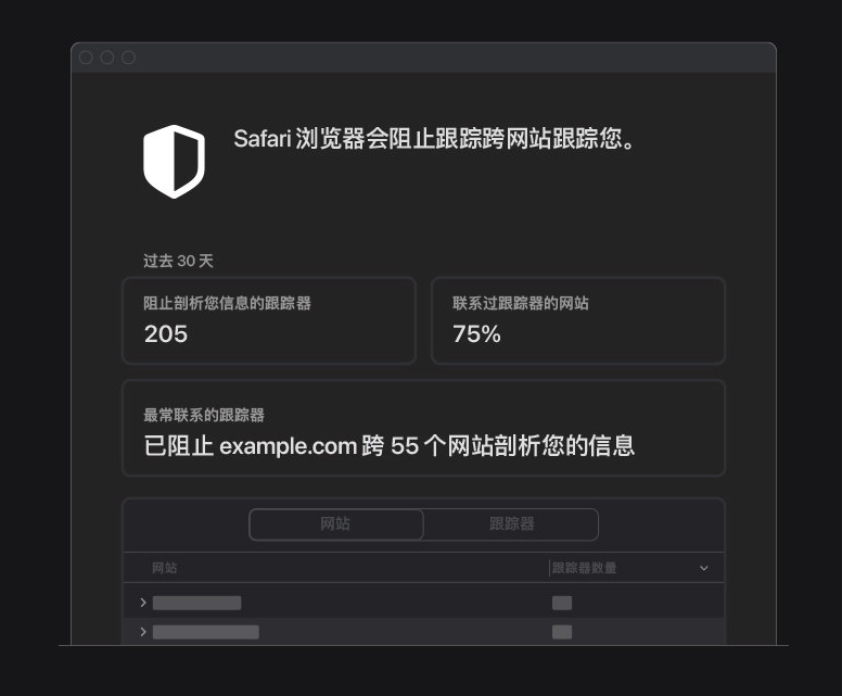 扶绥苹果手机维修分享如何在 Safari 浏览器中查看和打开隐私报告 